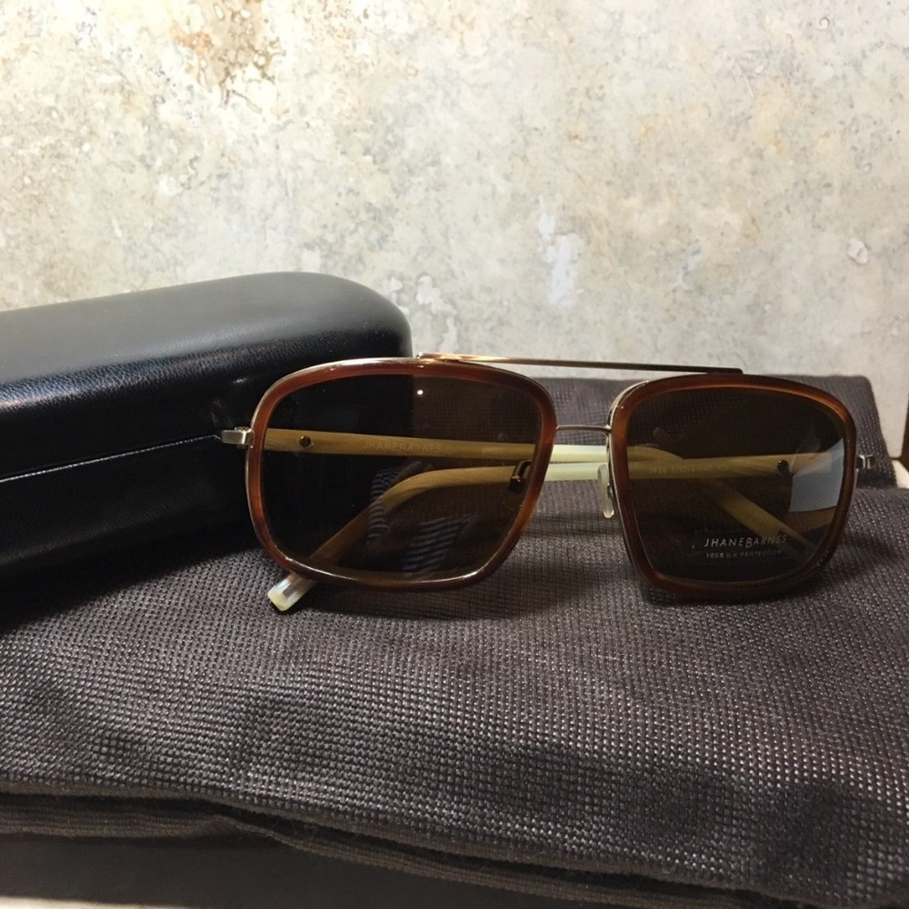 Jhane Barnes Sunglasses,  J926 in Gold & Brown